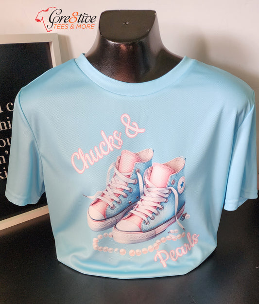 Chucks n Pearls T-shirt